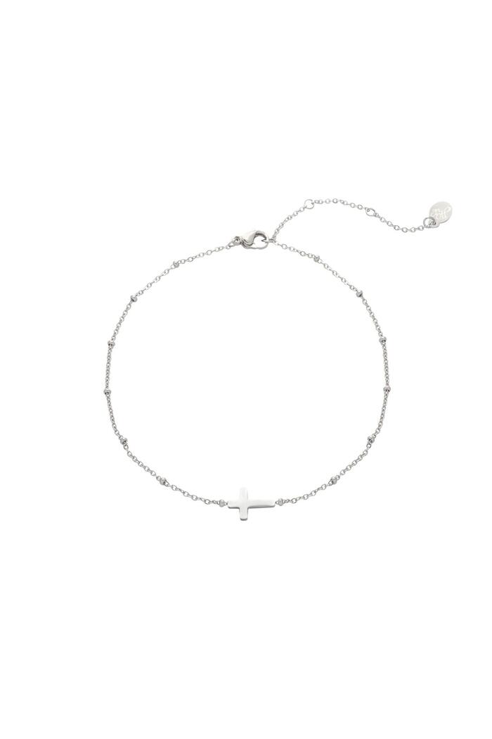 Bracciale Croce Classica Silver Stainless Steel 